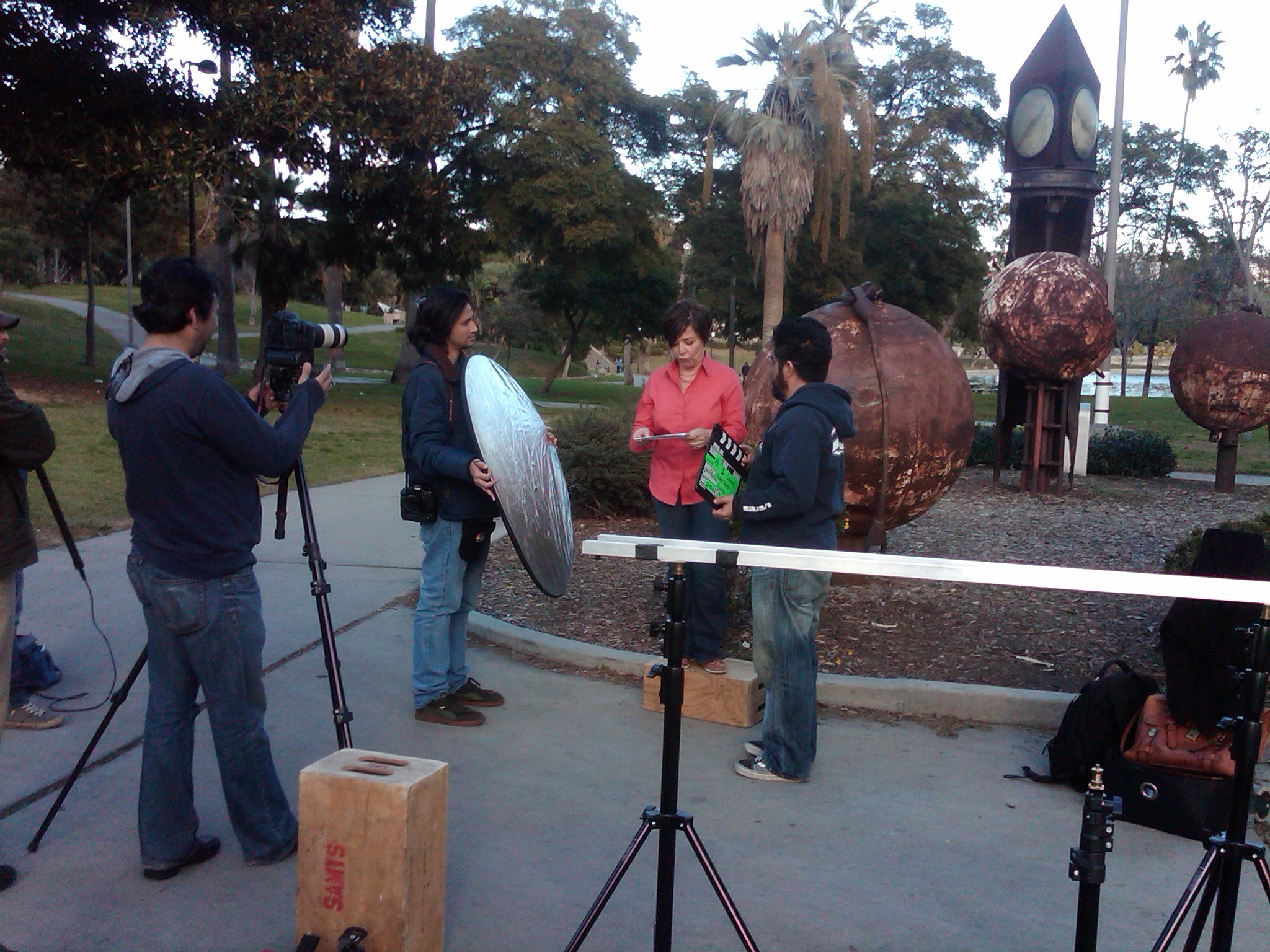 On Set filming CNN Latino