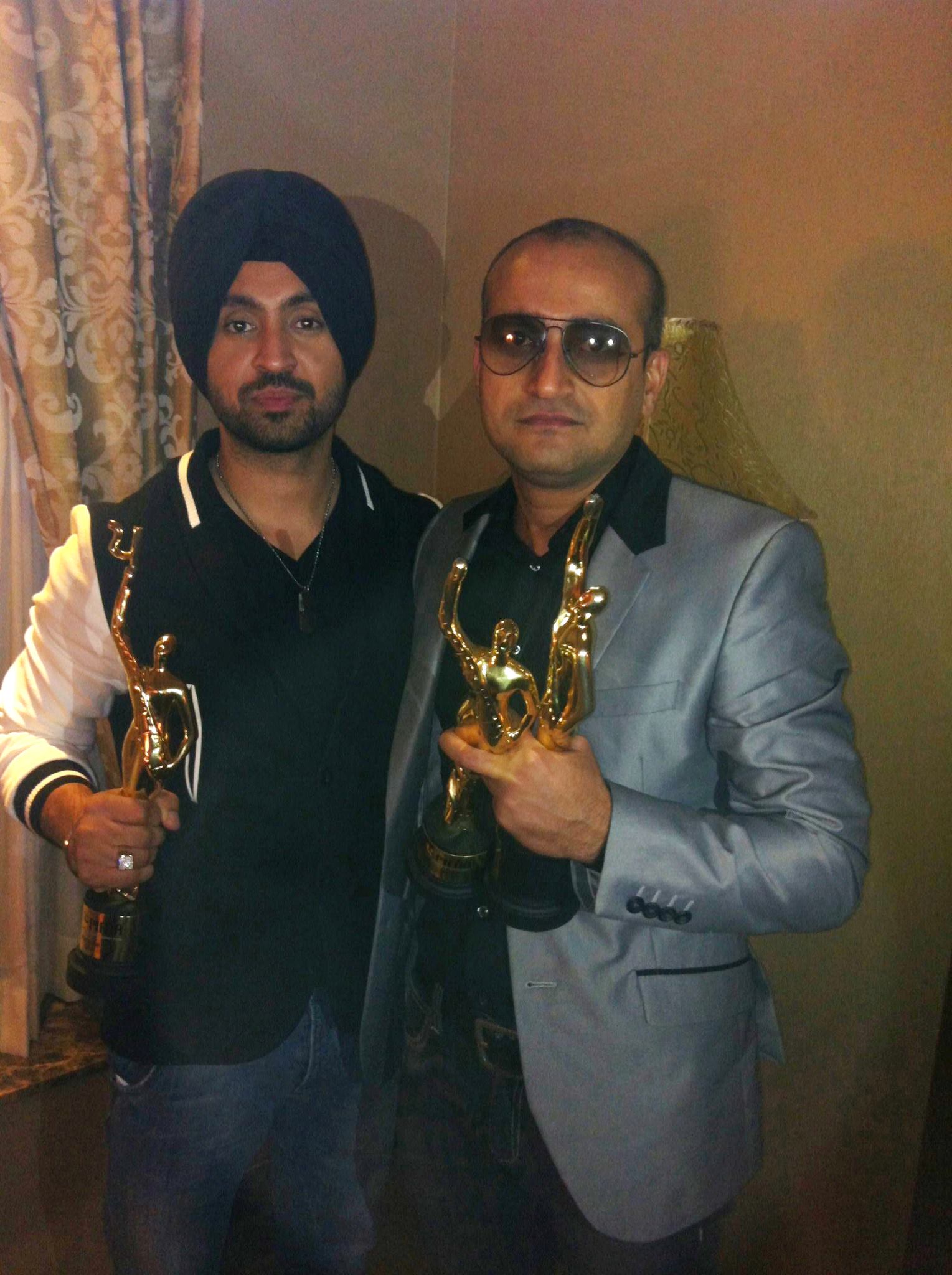 PIFAA award for Best Screenplay with Diljit Dosanjh who got the award for Best Actor