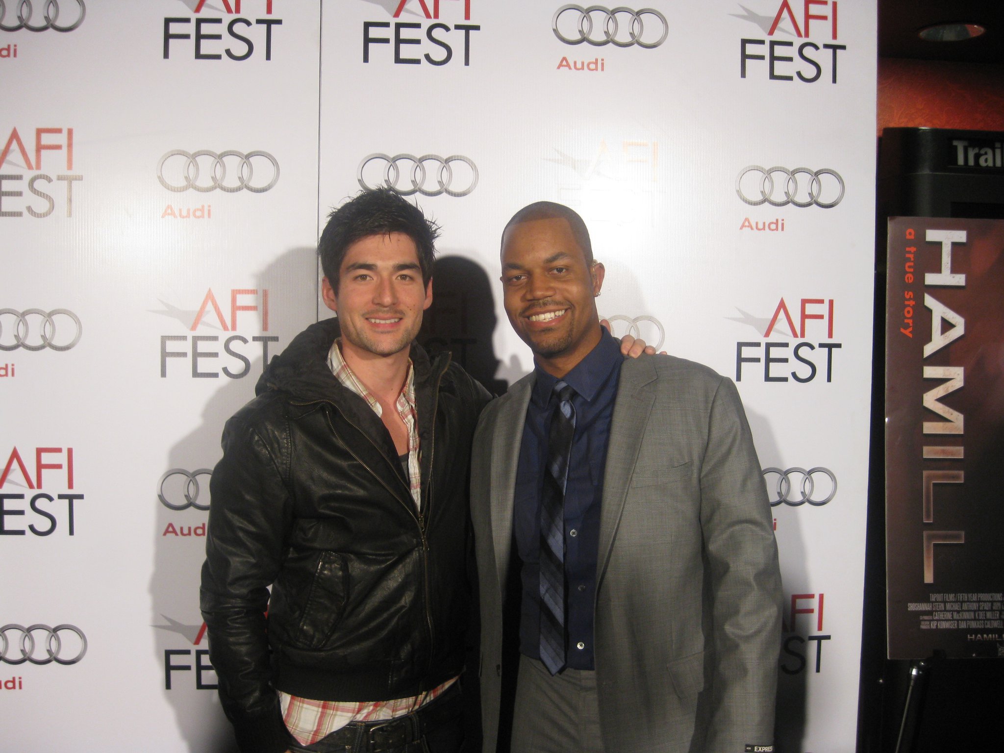 Michael Spady and Daniel Josev at AFI Fest premiere for Hamill