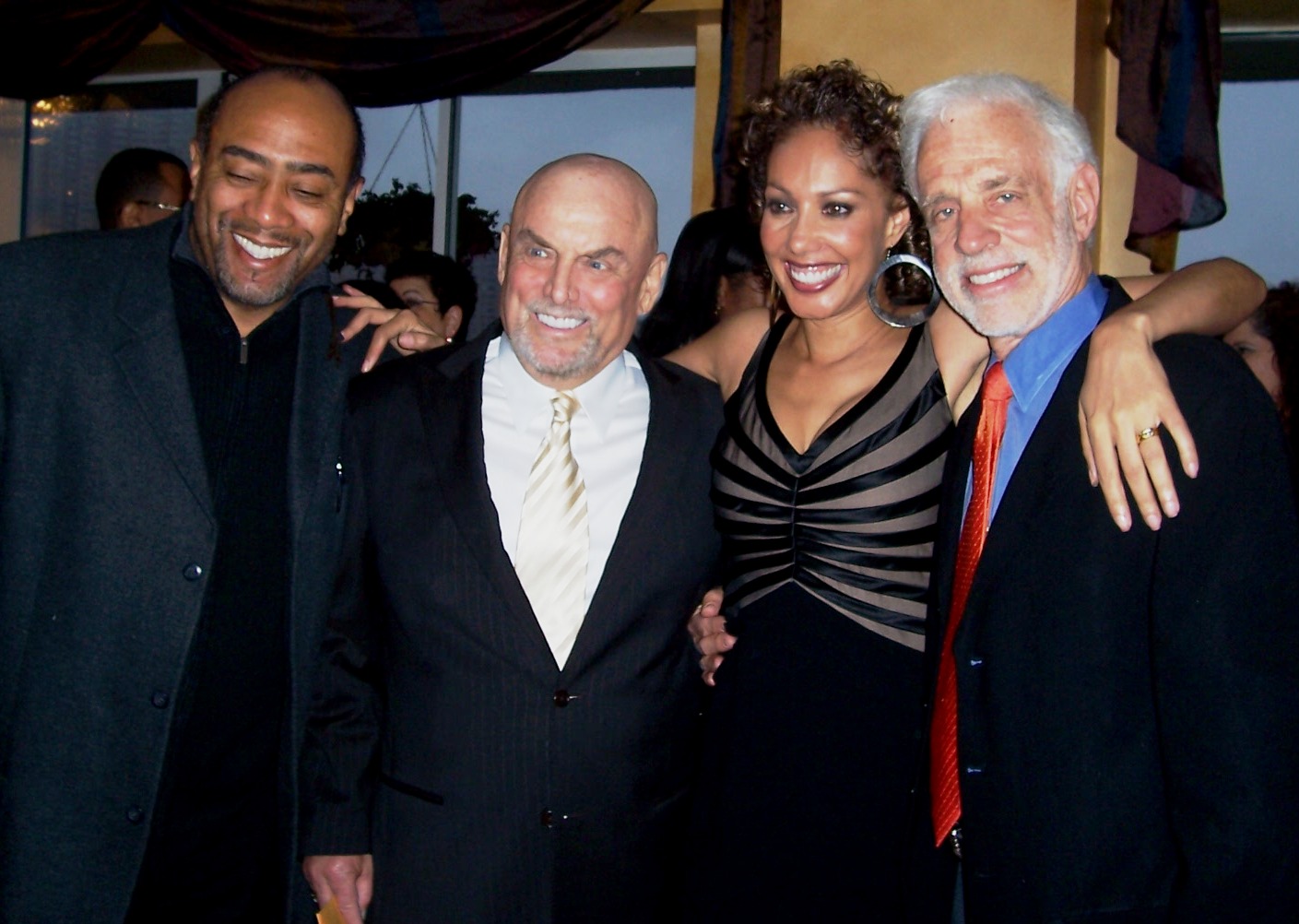 Voice-Over Legends(L-R) Rodd Houston( Verizon wireless)Don LaFontaine(legend)author/vo,Joan Baker and Les Marshak ( Oscars, Tony's SAG awards)at Voices Remember.