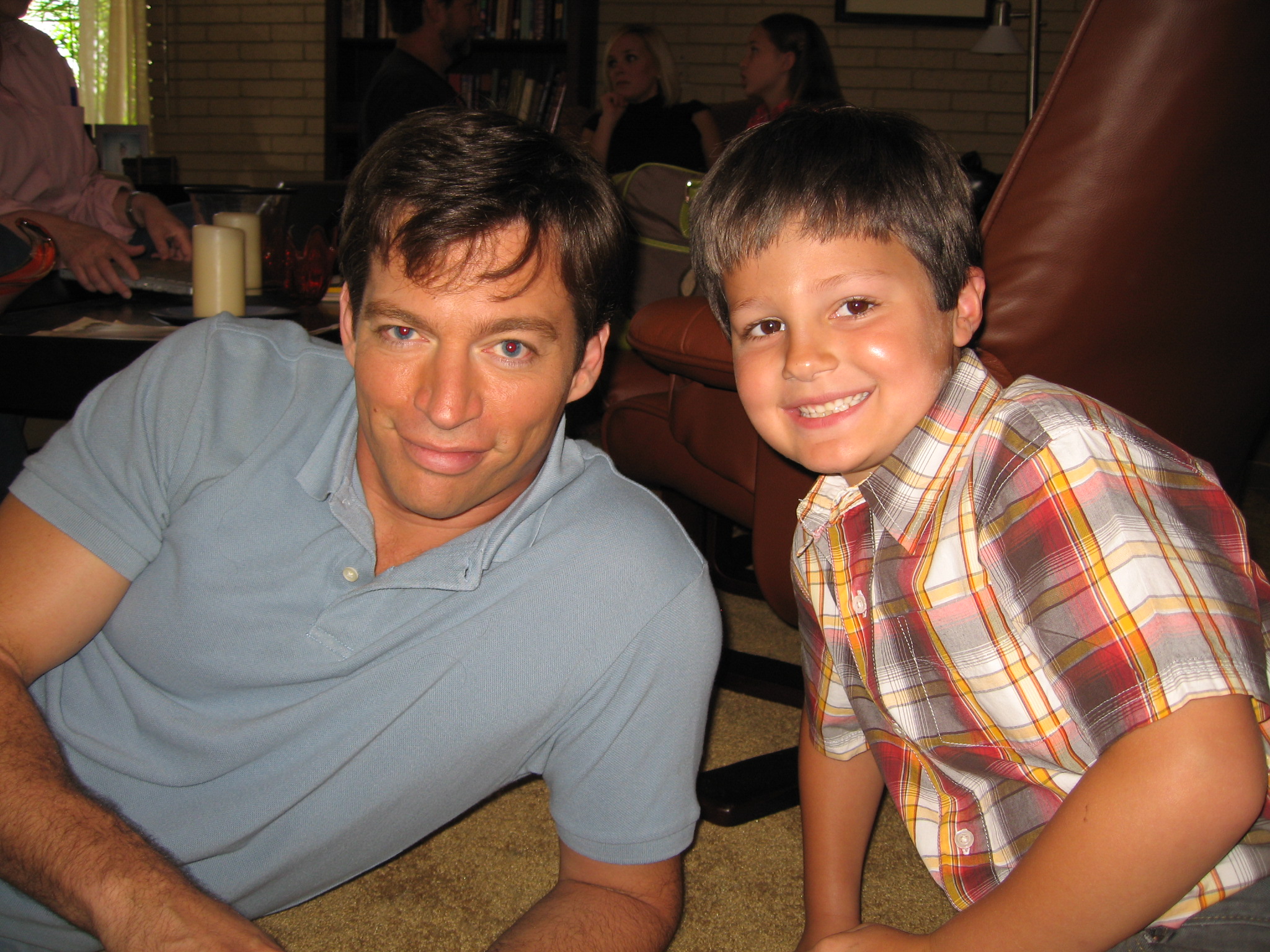 Harry Connick Jr and Ben Lux (with hair dyed)--Living Proof