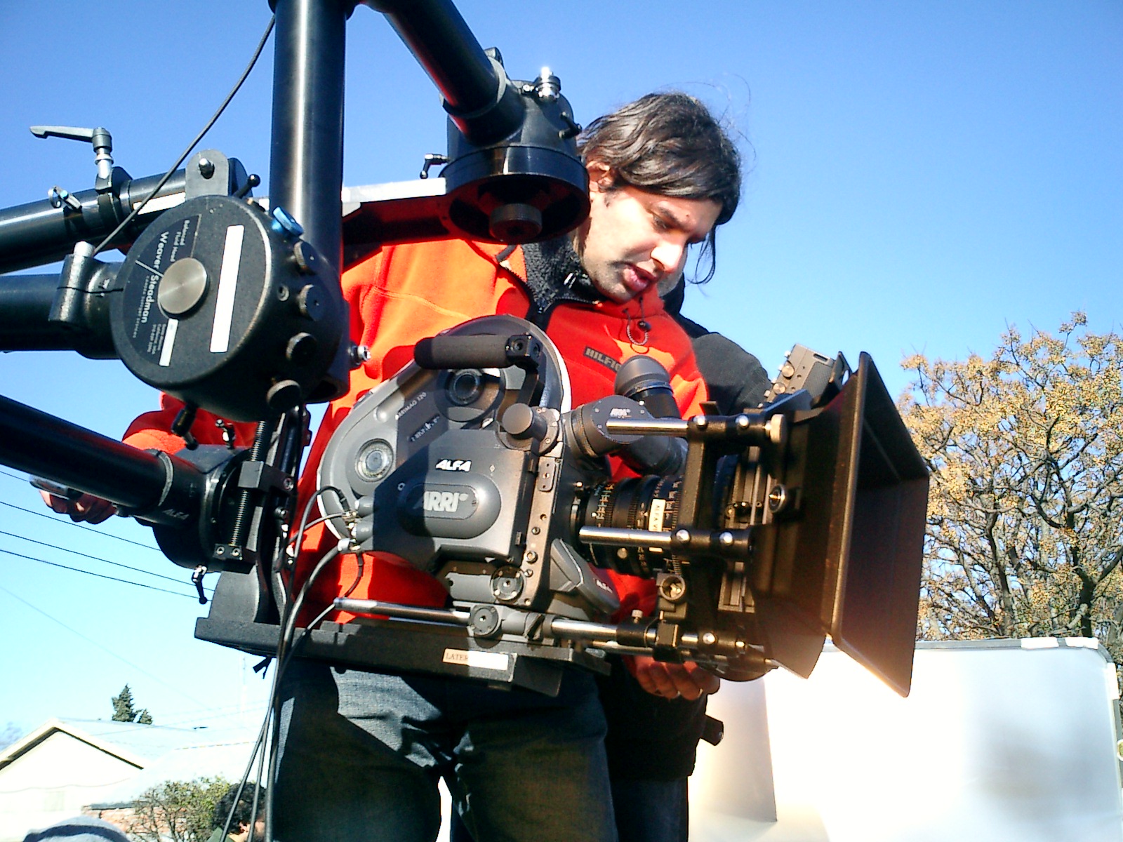 Director Sergio Teubal. Shooting a Commercial for TV