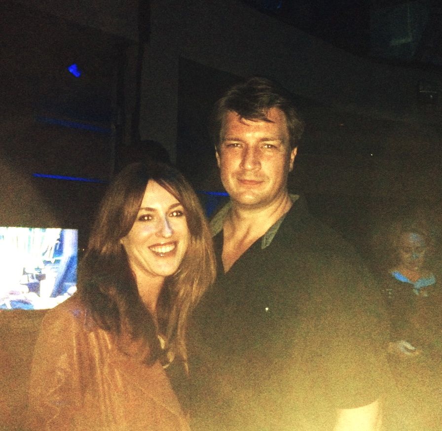 With Nathan Fillion at an event for HALO 4