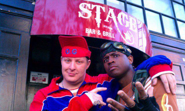 As MC Chalkskin, with DJ Pop'N'Fresh (Kariem Marbury).
