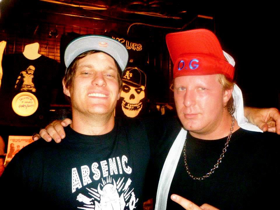 As MC Chalkskin, with MC Lars (Andrew Nielsen).