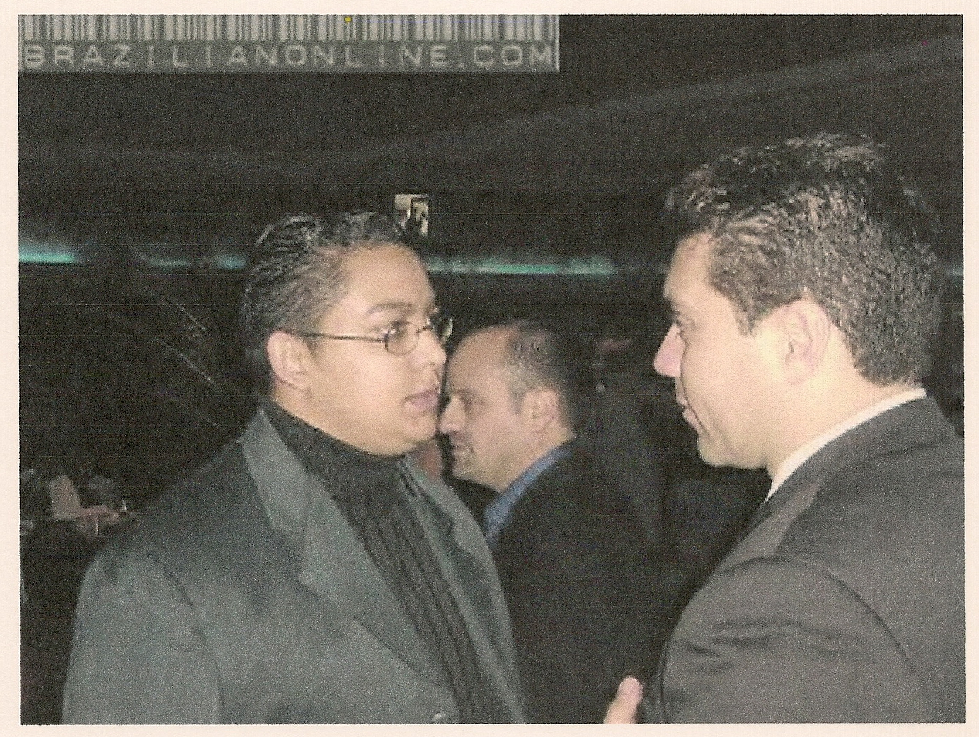 Ed Garcia, Marcio Rosario. Latino Film Festival 2003 after party at MSG.