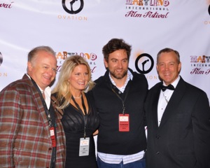 Peter Breitmeyer, Tracie Hovey, Nathan Marshall at opening night Maryland International Film Festival 2014