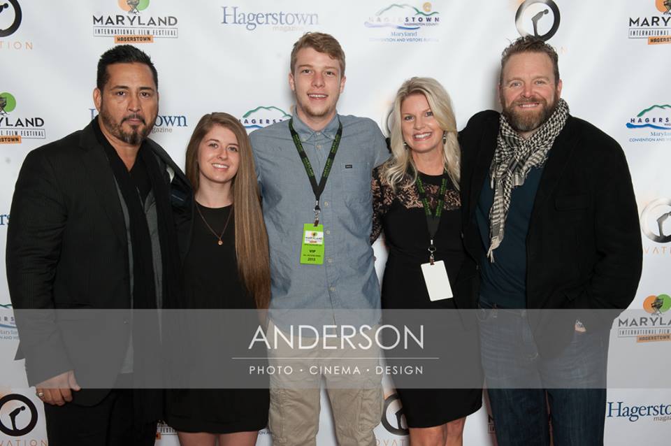 Ben Bray, Bryce Donahue, Tracie Hovey, and Joe Carnahan at the red carpet opening night Maryland International Film Festival