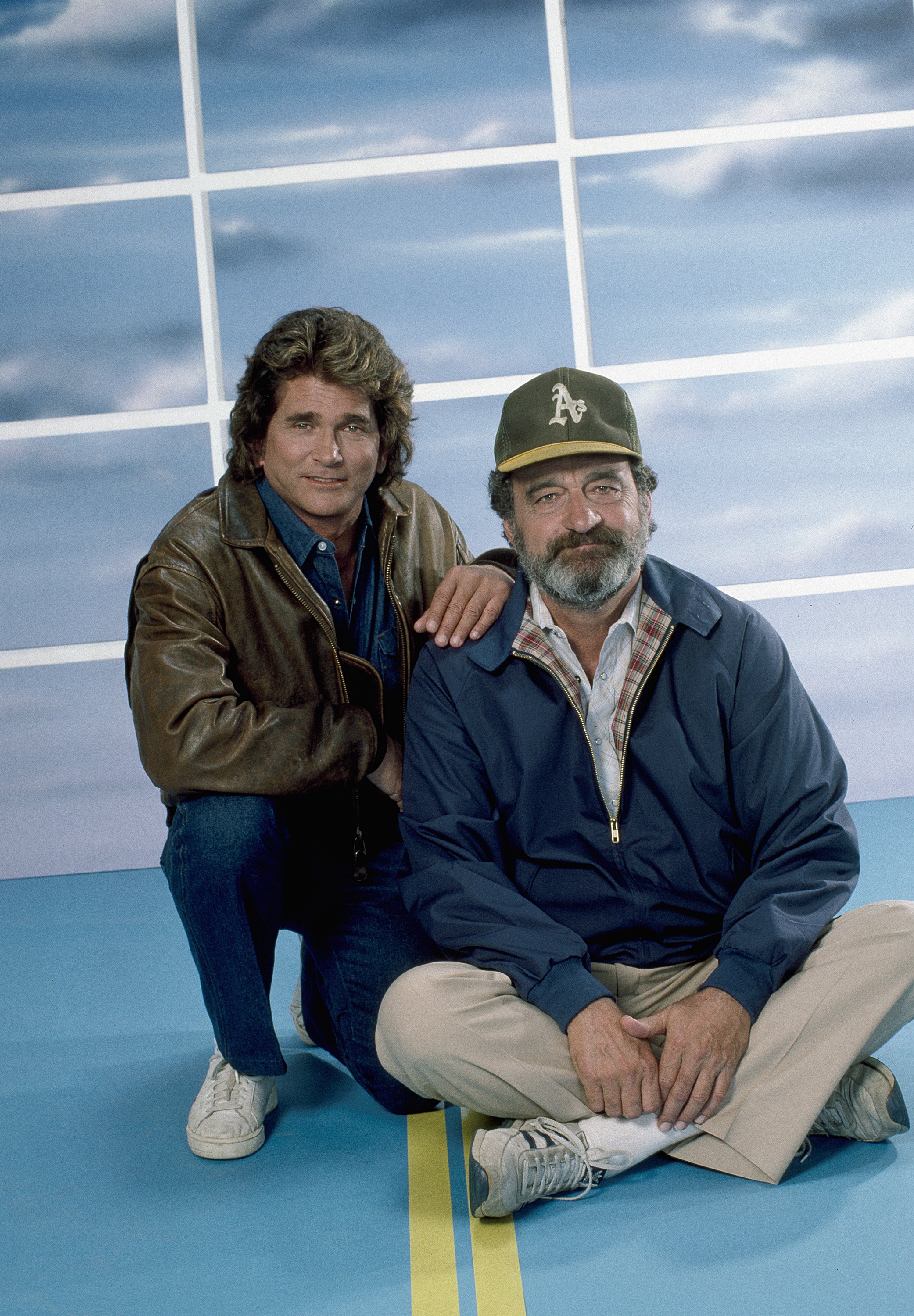 Still of Michael Landon and Victor French in Highway to Heaven (1984)