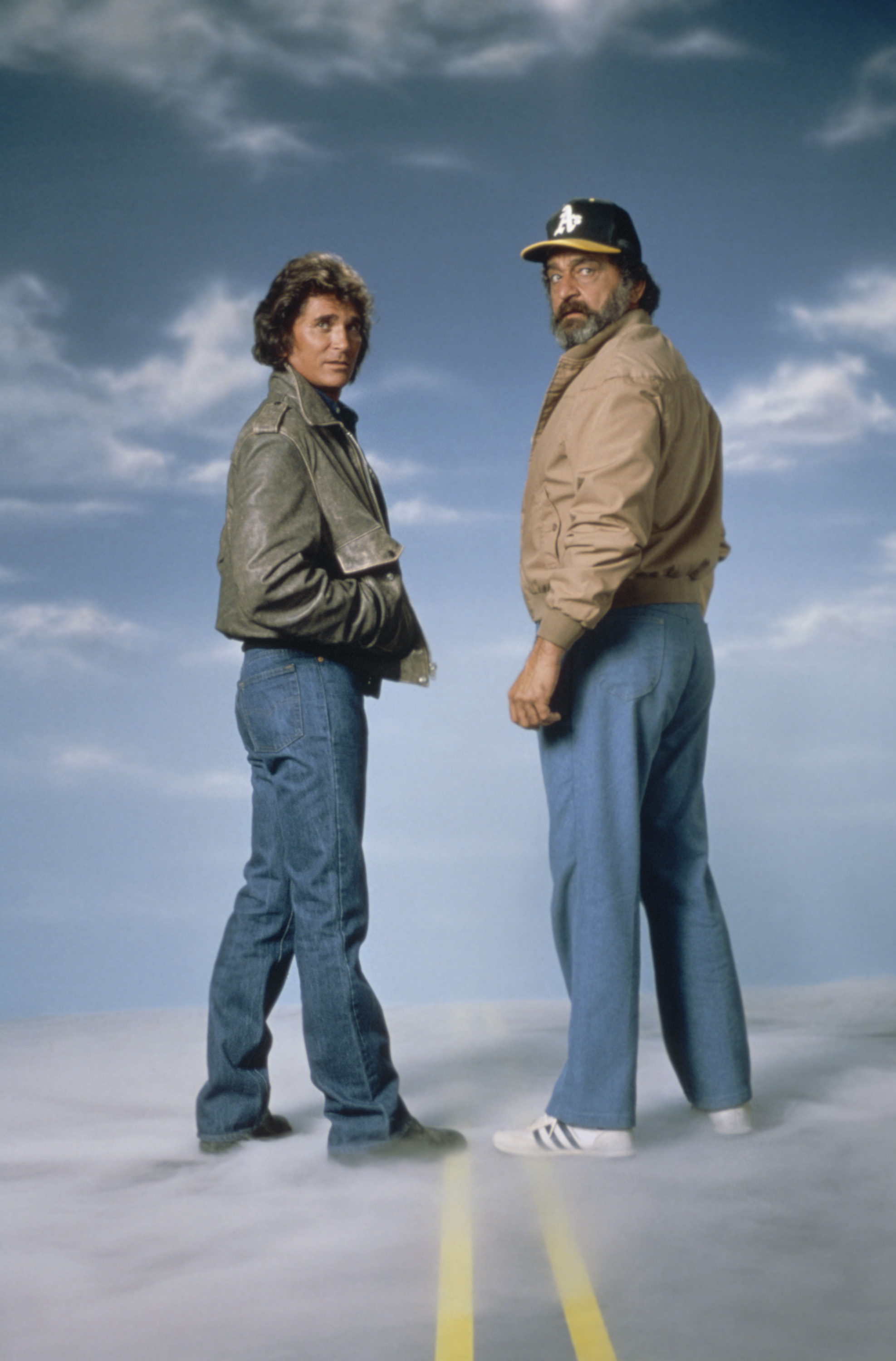 Still of Michael Landon and Victor French in Highway to Heaven (1984)