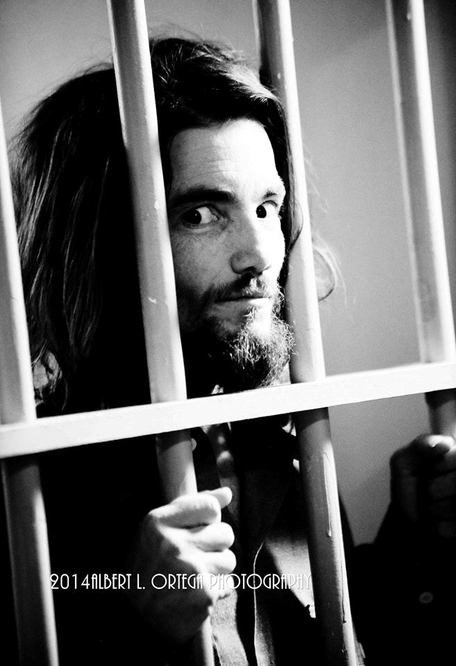 From the set of House of Manson. Ryan Kiser getting his Charles Manson on.