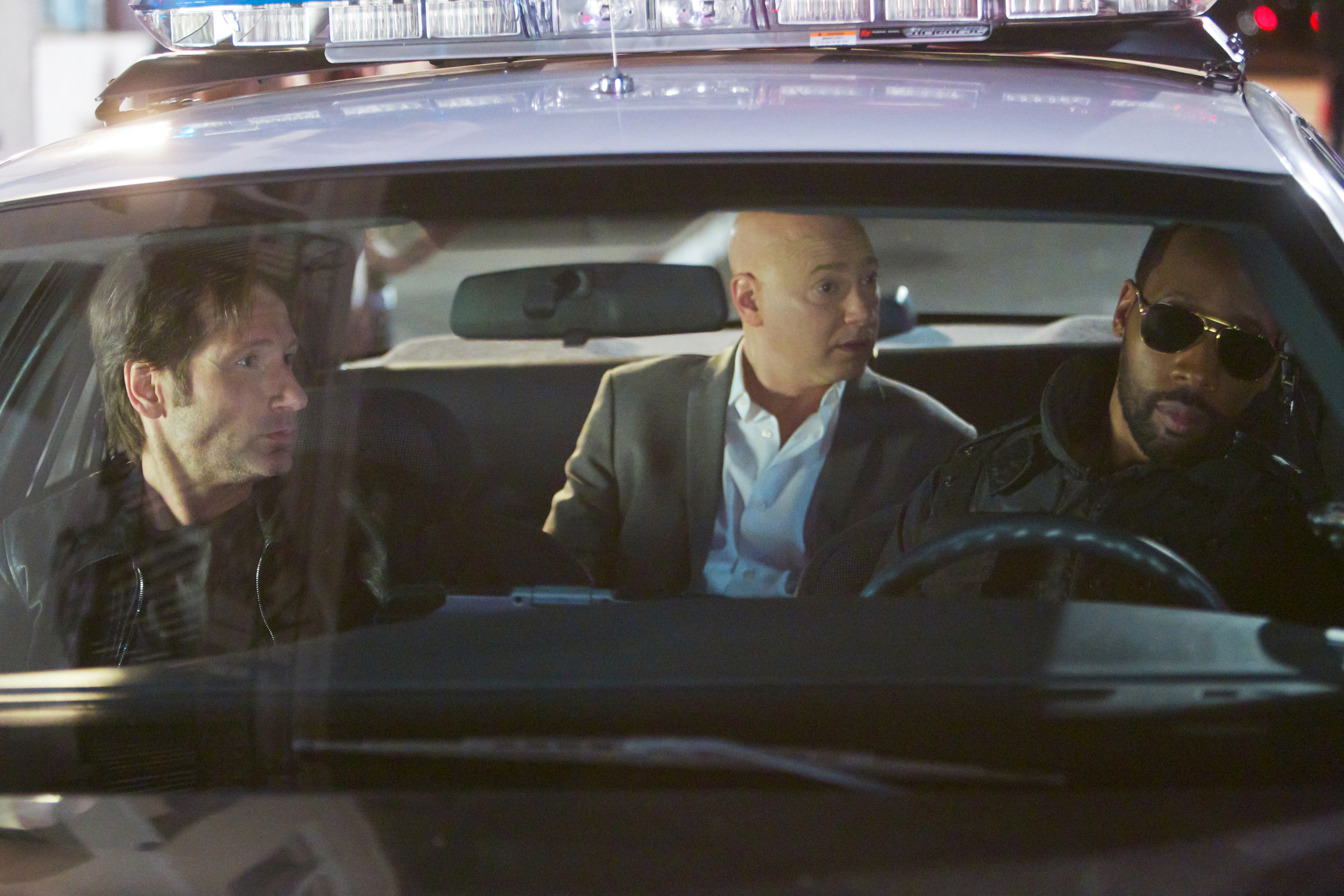 Still of David Duchovny, Evan Handler and RZA in Nuodemingoji Kalifornija (2007)