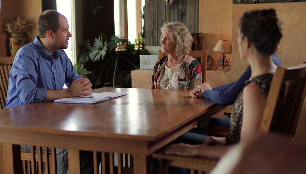 Still of Catherine McGuire, Kate Cook and Mike Ostroski in If Not Now (2014)