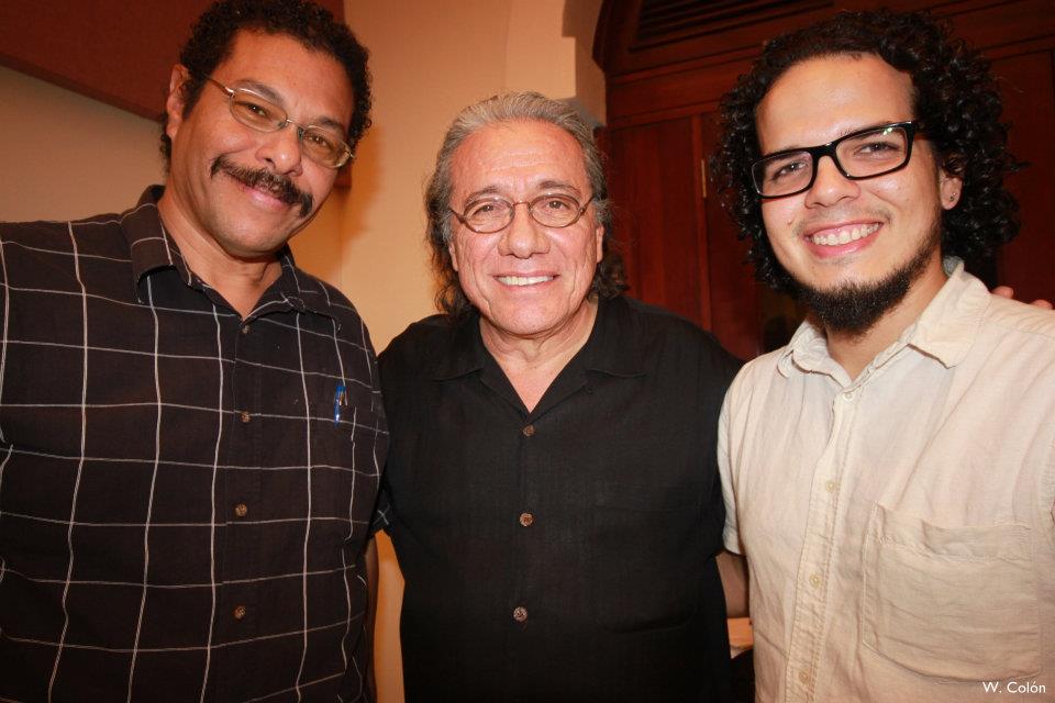 Alfonso Fuentes (composer), Edward James Olmos and E. Bayoán Ríos-Escribano at the Film Music Composition Convention in San Juan, Puerto Rico