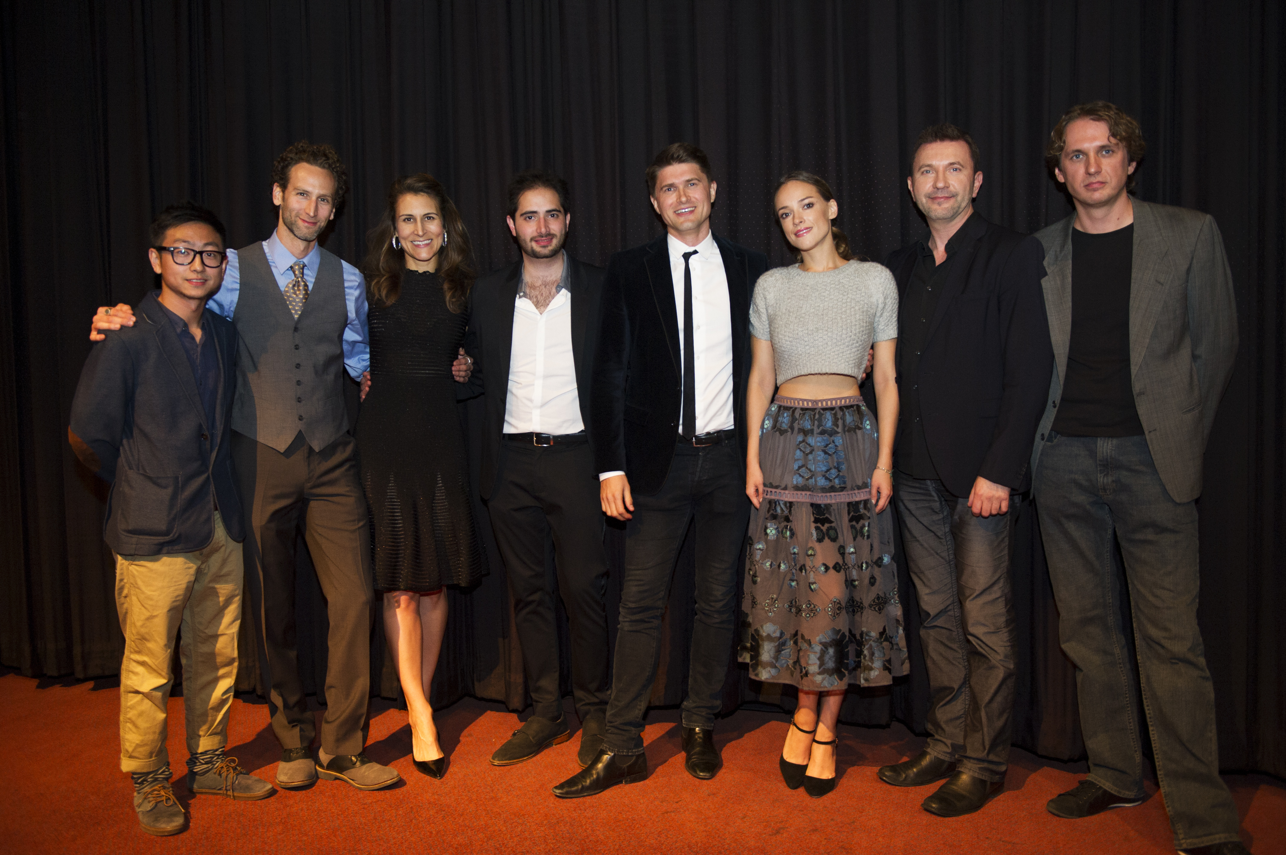 Simu Feng (DP), Nicolas Kelley (Prod. Designer), Christina Dow (Producer), Spencer Koobatian (Editor), Paul Kowalski (Writer/ Director), Alicja Bachleda (lead actress), Kristof Konrad (lead actor), Lucas Lechowski (Music) at the AFI Premiere of 