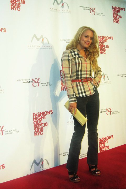Marlee at Fashion's Night Out in NYC.