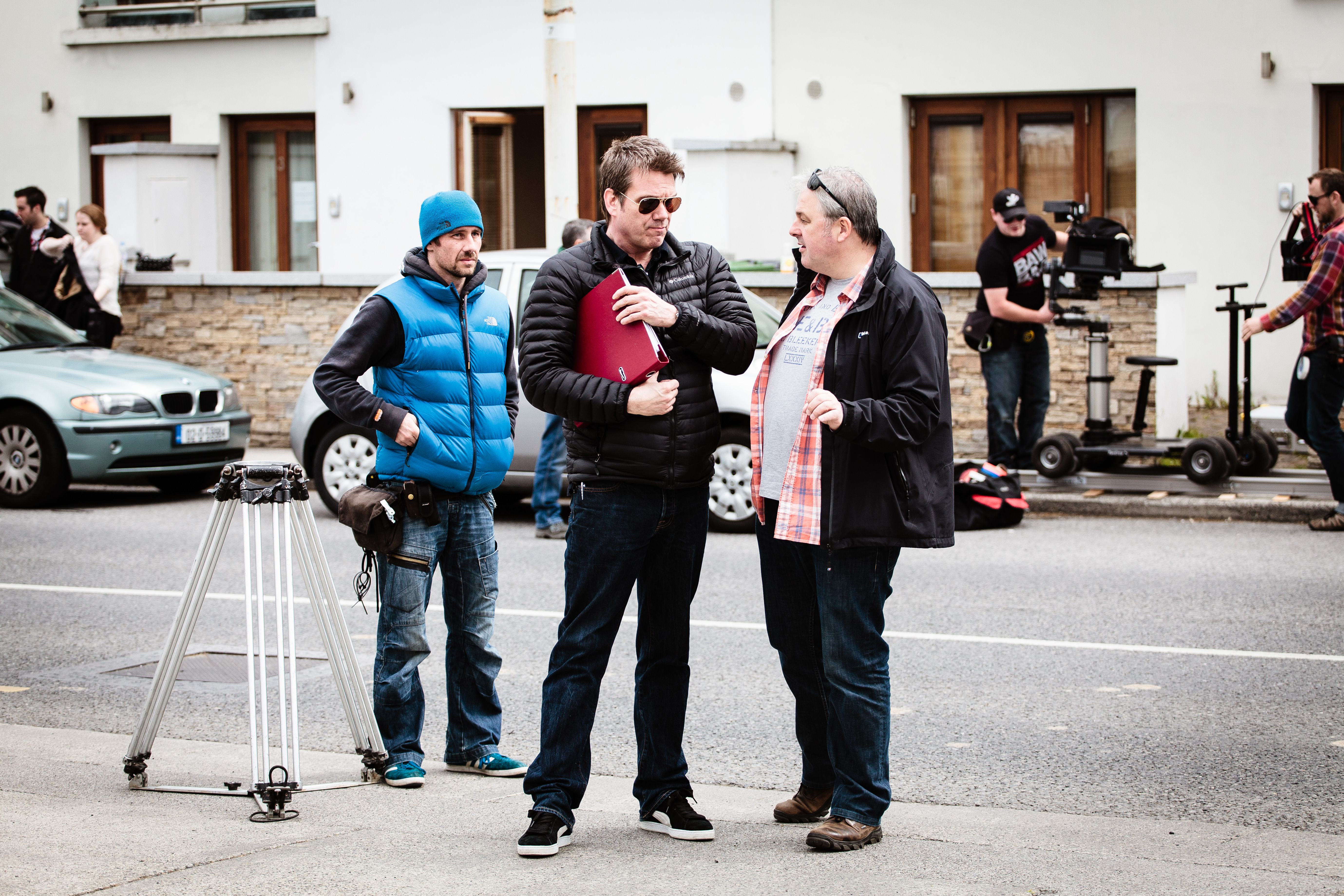 Scobie with Mark Garrett (DOP).