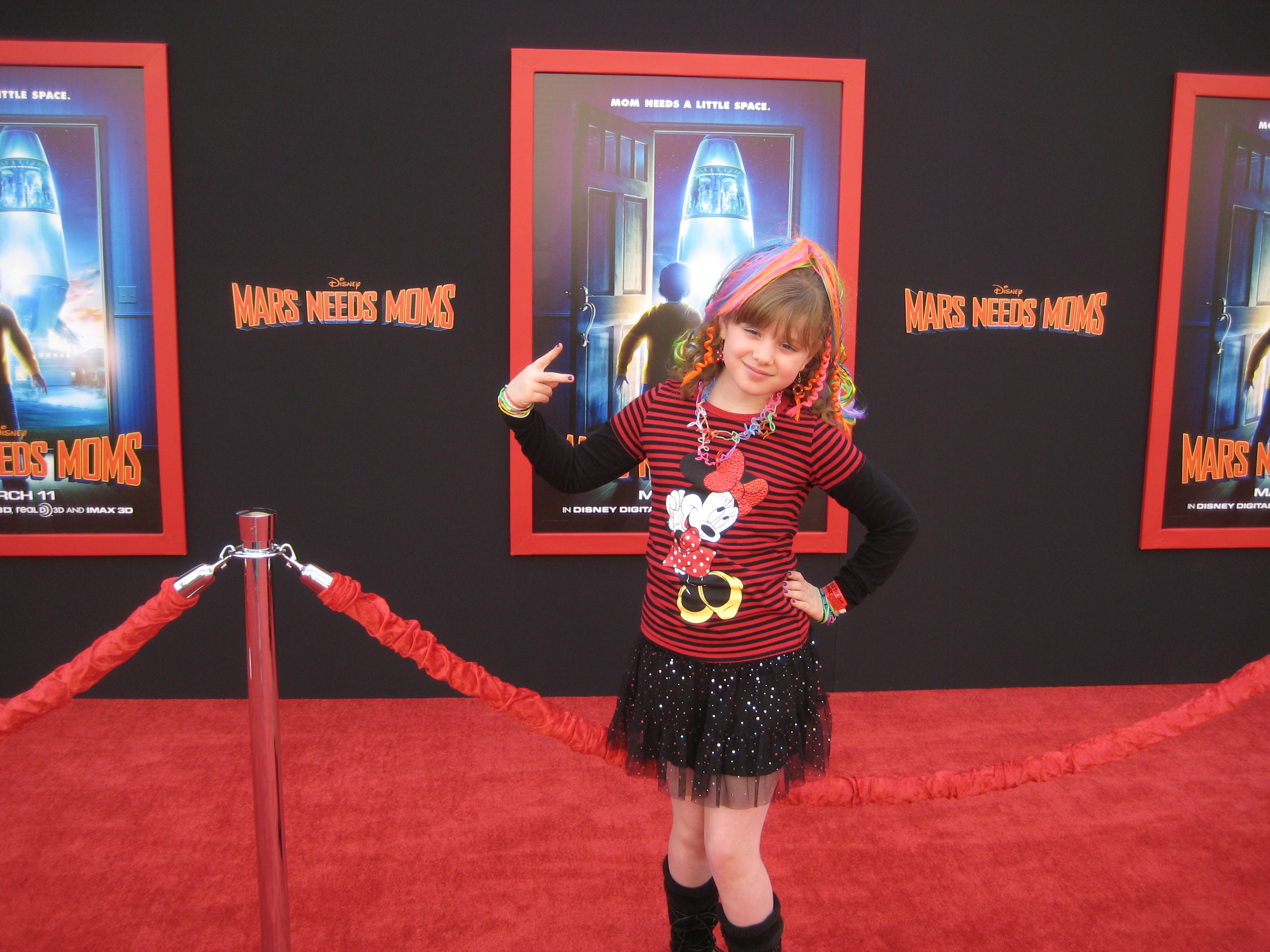 Piper Reese on the red carpet at Disney's 