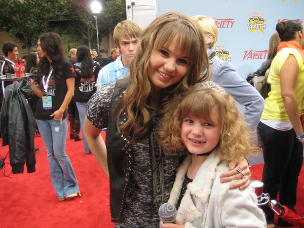 Piper Reese with Debby Ryan at Variety's 