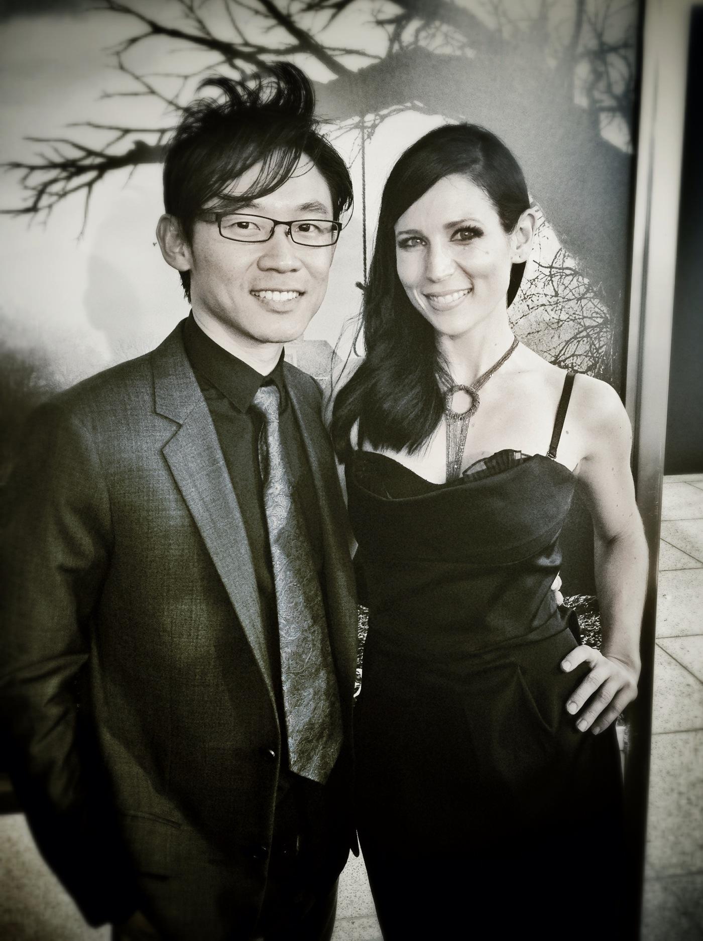 Victoria Paege and James Wan at event of 'The Conjuring'