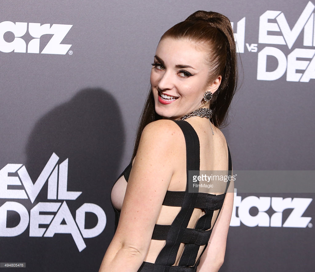 Erin Micklow arrives at the Los Angeles premiere of STARZ's 'Ash Vs Evil Dead' held at TCL Chinese Theatre on October 28, 2015 in Hollywood, California.