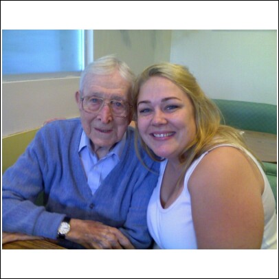 Coach John Wooden & Eva Tingley