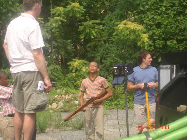 Gerold Robinson,Jr. on set of 