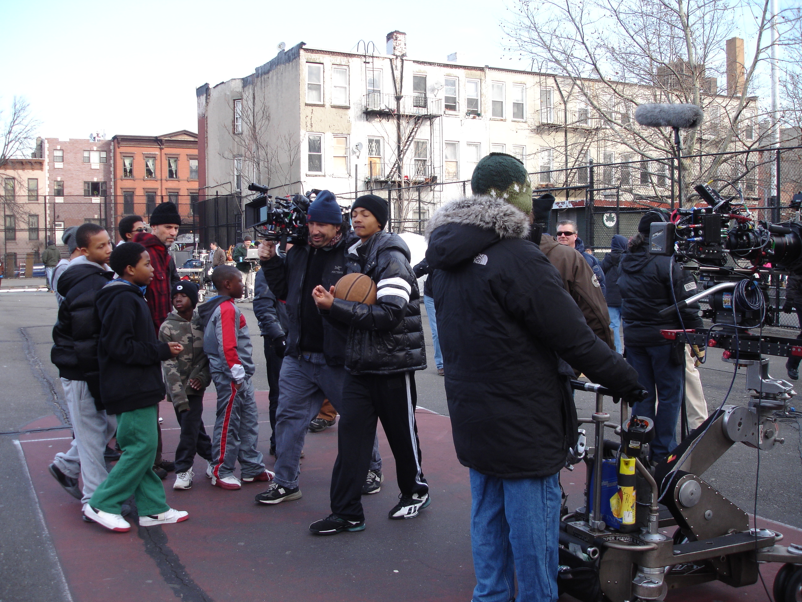 Germir Robinson on set of Person of Interest Episode 1.14 Wolf and Cub