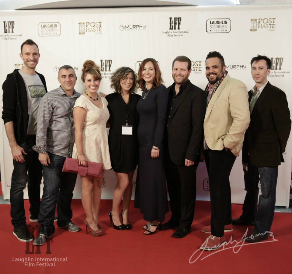 At Laughlin International Film Festival, with Zay Harding, Rich Murphy, Jessica Kochu, Rachel Coomes, Malani Coomes, Steve Josefson, Wayne Alon Scott, and Jonathan Coomes