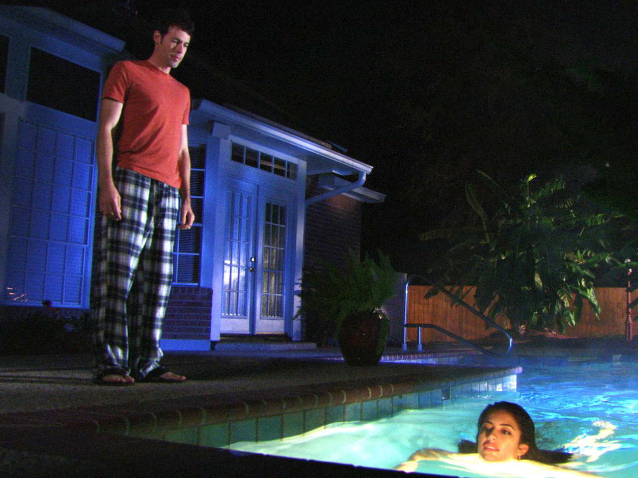 Craig Welzbacher and Mayra Leal in Playing House (2010)