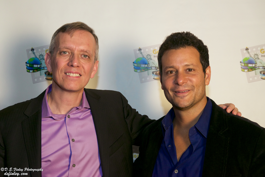 Actor Kelly Karavites with Actor and Director/Founder of The Golden Door International Film Festival September 20, 2014