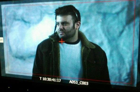 Edward on the set of Nazis at the Center of the Earth.