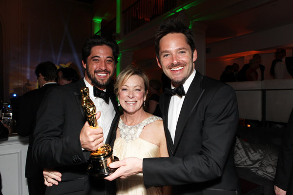 Scott Cooper, Ryan Bingham and Nancy Utley at event of The 82nd Annual Academy Awards (2010)