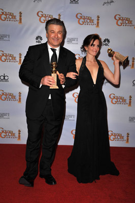 Alec Baldwin and Tina Fey at event of The 66th Annual Golden Globe Awards (2009)