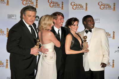 Alec Baldwin, Jane Krakowski, Tina Fey, Tracy Morgan and Jack McBrayer at event of The 66th Annual Golden Globe Awards (2009)