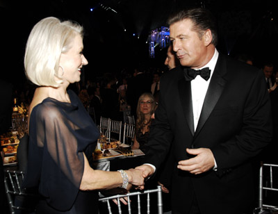 Alec Baldwin and Helen Mirren at event of 13th Annual Screen Actors Guild Awards (2007)
