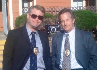 With Detective partner Brian Massey for 