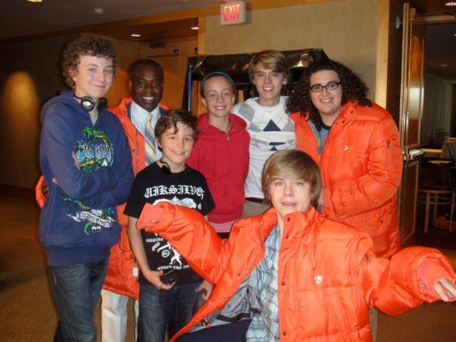 Christos and Suite Life on Deck Cast in 2010. Suite Life on Deck Movie