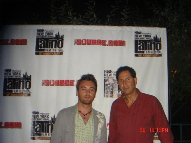 HEE movie premier at the NY INTERNATIONAL LATINO FILM FESTIVAL 2009 left to right Ariot Myrtaj,Claudio Laniado