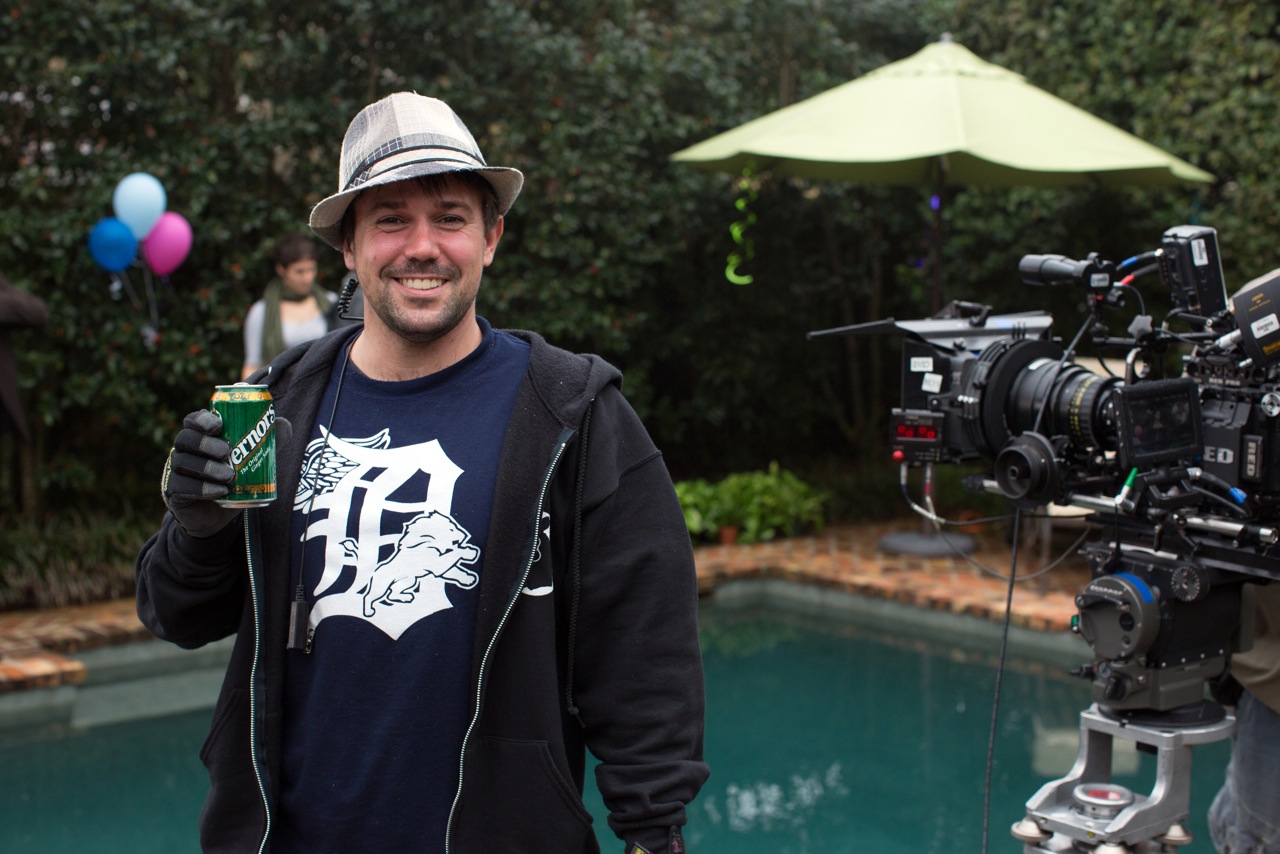 Representing his homestate as a Michigan poster child while on location in his resident state louisiana