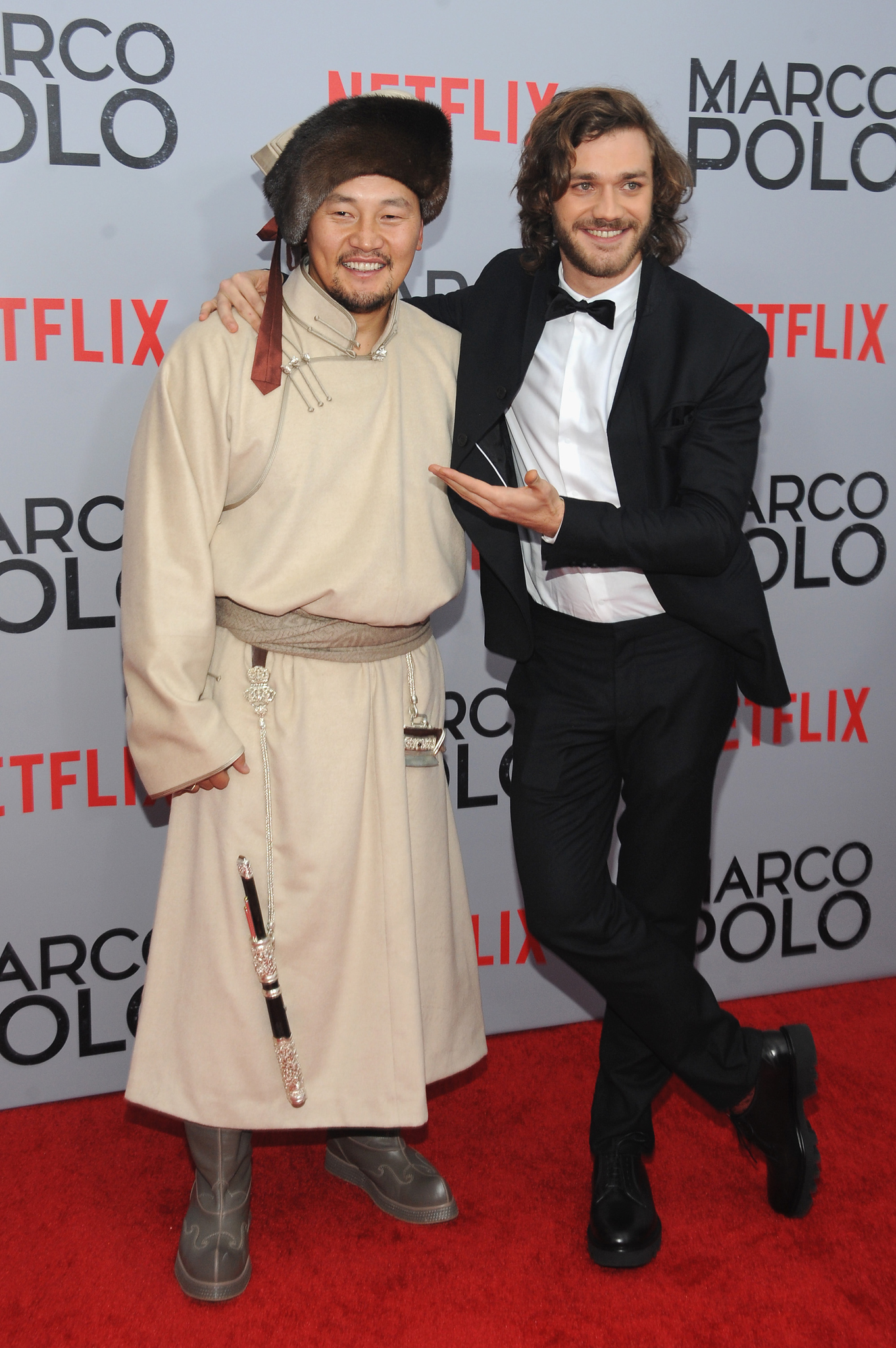 Lorenzo Richelmy and Amarsaikhan Baljinnyam at event of Marco Polo (2014)