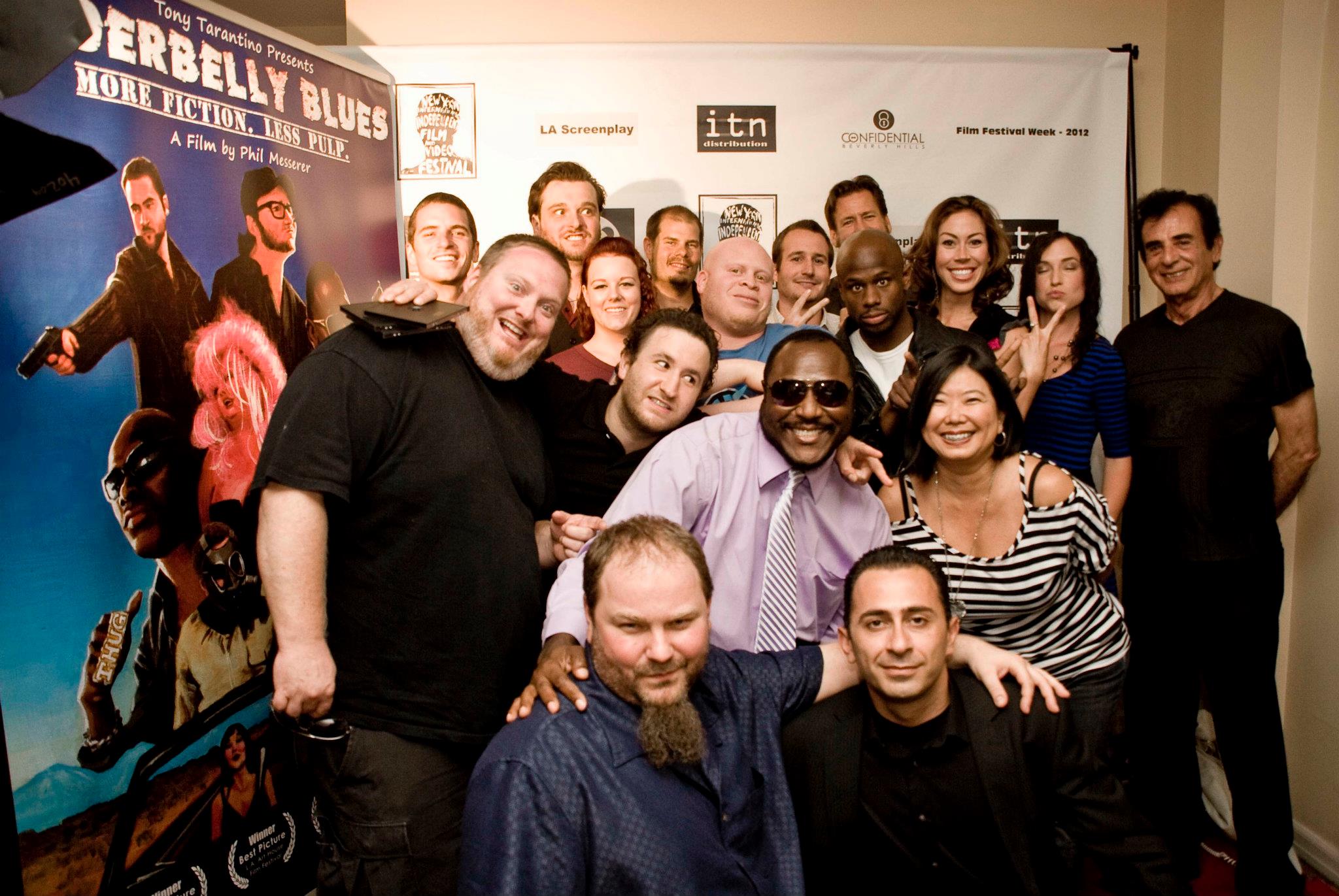 Underbelly Blues cast and crew at the Independent Film Quarterly Film Magazine Film Festival.
