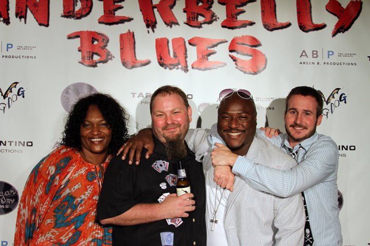 Phil Messerer, Ant Dub and Seamus Reed at the Underbelly Blues Premiere.
