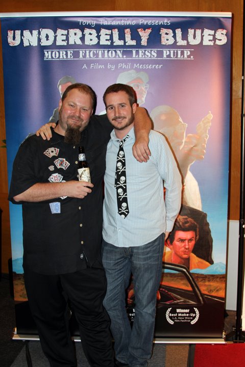 Phil Messerer and Seamus Reed at the Underbelly Blues Premiere.