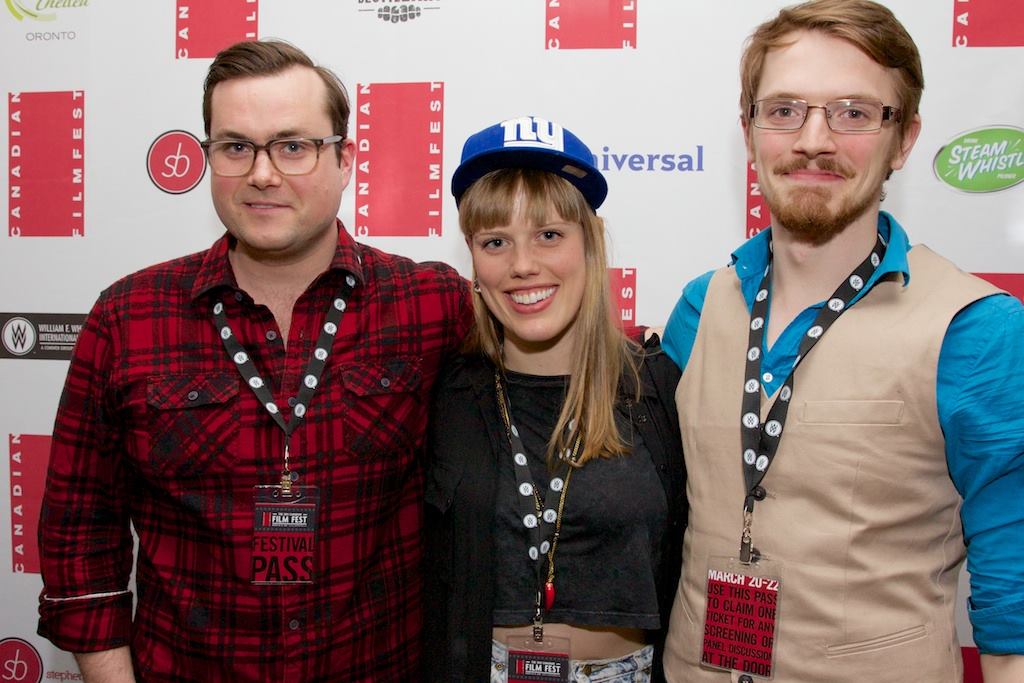 Kristian Bruun, Kelly McCormack, Alec Toller at the Canadian Premiere of Play the Film