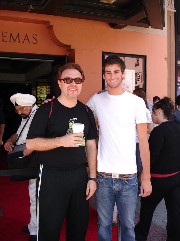 Dulio and Chris Salvatore on the red carpet premiere of misplaced