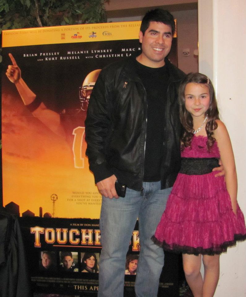 Jacquelyn (Krista Murphy) at Touchback Premiere with David Scott Diaz(Coldwater football player)
