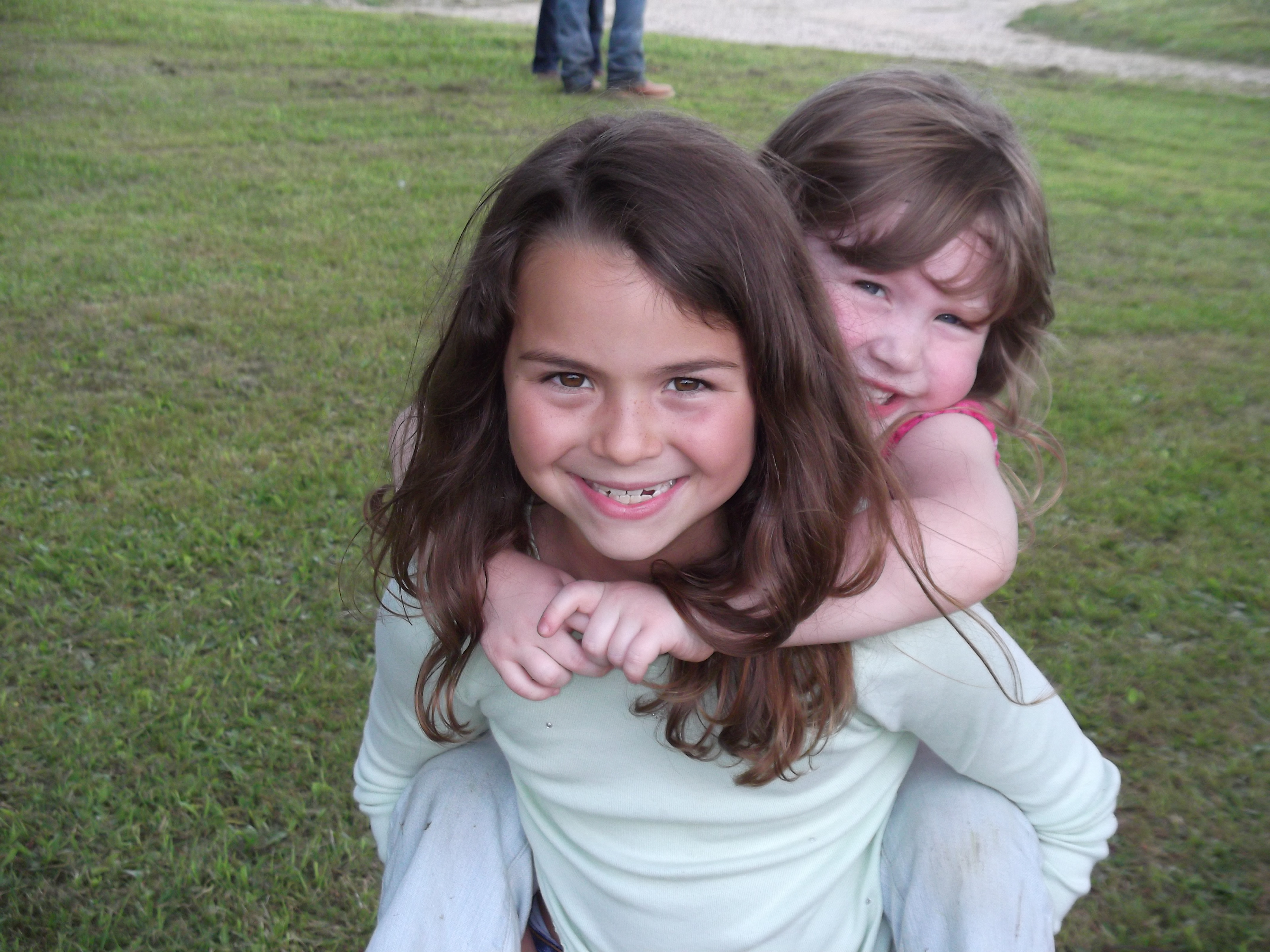 Jacquelyn (krista) and movie sister Ella(Jamie) in Touchback