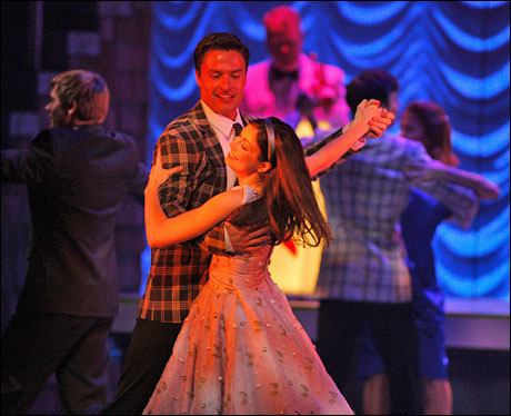 Katlyn as Lisa Houseman with Ryan Farrell as Robbie Gould in Dirty Dancing: The Classic Story On Stage