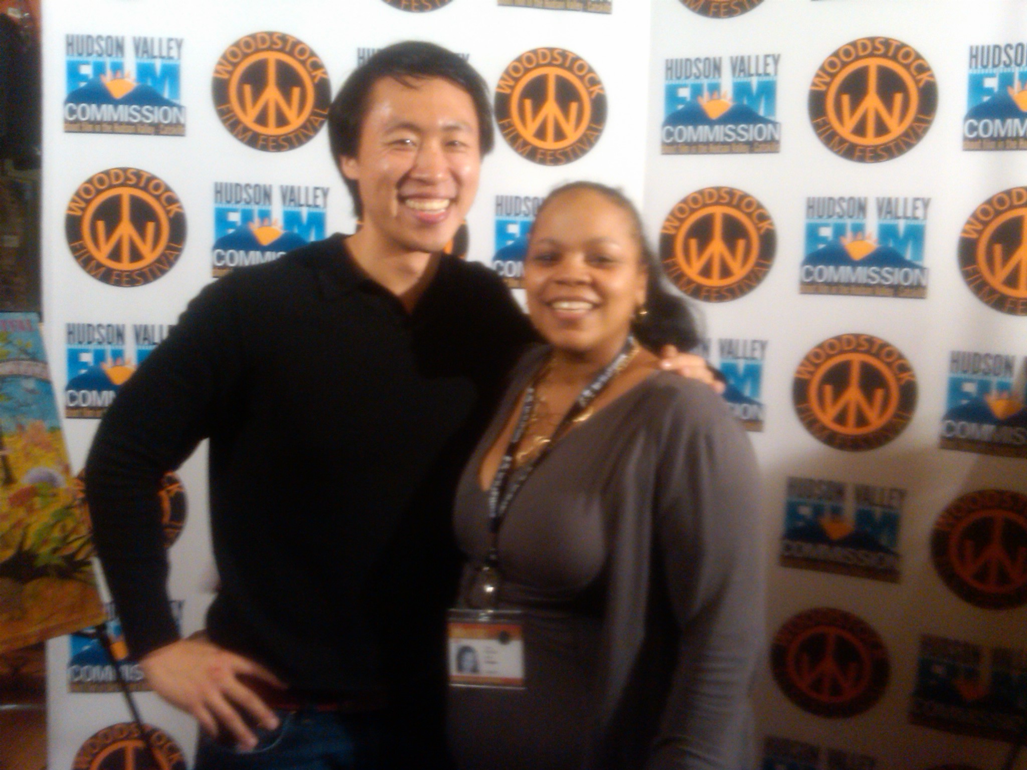 Stephen Lin and Tonye Patano at The Woodstock Film Festival